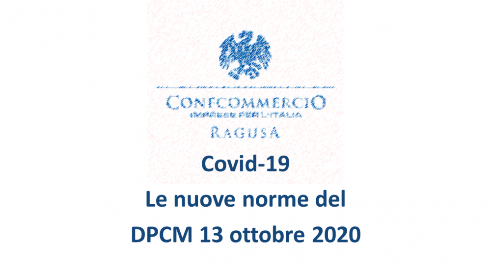 dpcm 13 ottobre